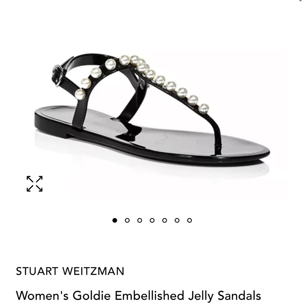 Stuart Weitzman Goldie black sandals